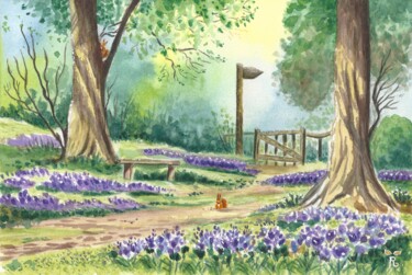 Painting titled "Duo craquant" by Raphaëlle Barolo, Original Artwork, Watercolor