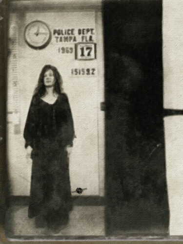 绘画 标题为“Janis Joplin Mug Sh…” 由Tony Rubino, 原创艺术品, 丙烯 安装在木质担架架上