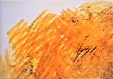 图画 标题为“yellow growing I” 由Dorothea Breit, 原创艺术品, 粉彩