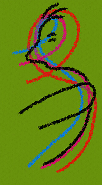 Digital Arts titled "Embraceable you.." by Amelia Latiff, Original Artwork, Digital Painting