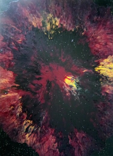 Peinture intitulée "Mystère" par Robin Dubois (le CHAT), Œuvre d'art originale, Acrylique Monté sur Châssis en bois