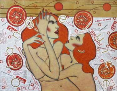 绘画 标题为“Orange juice” 由Elena Shichko, 原创艺术品, 丙烯