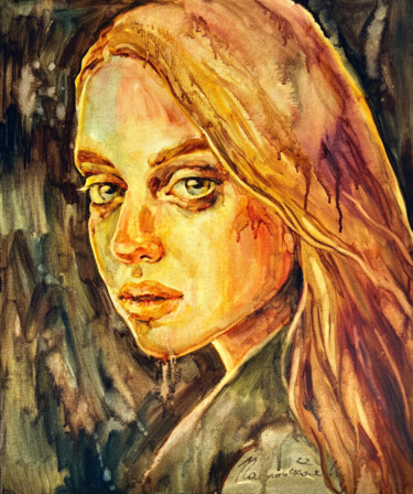 绘画 标题为“Be strong” 由Isolde Pavlovskaya, 原创艺术品, 油 安装在纸板上