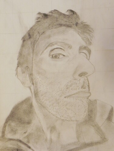 Autoritratto Disegno intitolato "Autoritratto" da Mario Cipolla, Opera d'arte originale, Carbone