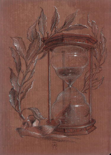 Tekening getiteld "Laurea Matura" door Gustavo Palumbo (Jervé), Origineel Kunstwerk, Pastel