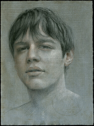 Tekening getiteld "Francesco" door Gustavo Palumbo (Jervé), Origineel Kunstwerk, Pastel