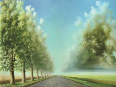 Quelques fois beaucoup de vents en nos arbres 绘画 标题为“Quelques fois beauc…” 由Applestrophe, 原创艺术品, 丙烯