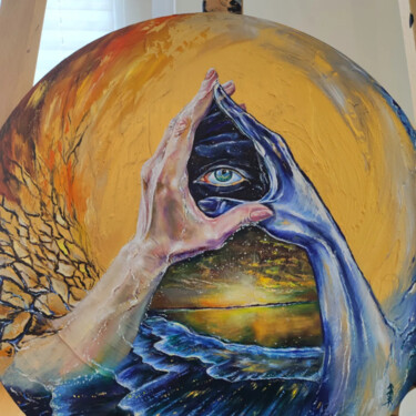 Schilderij getiteld "Geheimnis" door Iryna Kogan, Origineel Kunstwerk, Olie