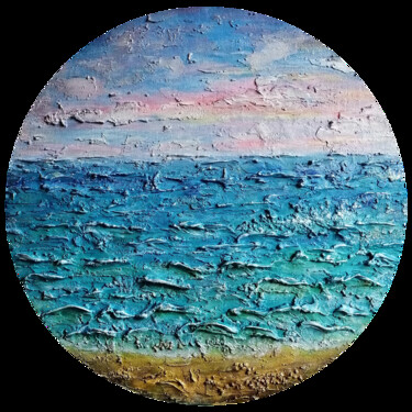 Painting titled "Sea, I miss" by Elena Chugurova, Original Artwork, Acrylic