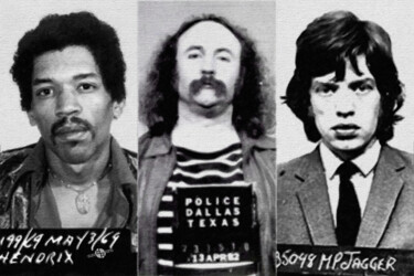 绘画 标题为“Musical Mug Shots T…” 由Tony Rubino, 原创艺术品, 丙烯 安装在木质担架架上