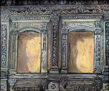 Manor of the merchant Kalashnikov Painting titled "Manor of the mercha…" by Rimma Tagirova, Original Artwork, Oil