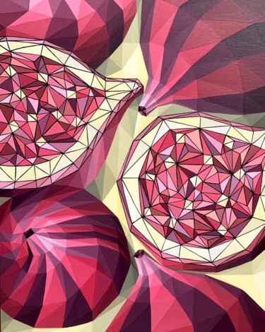 绘画 标题为“King «FIG”” 由Maria Tuzhilkina, 原创艺术品, 丙烯 安装在纸板上