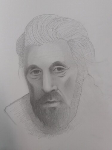 Dibujo titulada "Al Pacino" por Felipe Santiago, Obra de arte original, Grafito