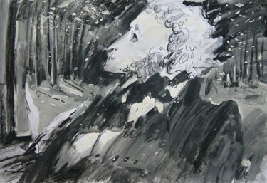 绘画 标题为“Pushkin. Eugene One…” 由Alla Khvastunova, 原创艺术品, 水粉