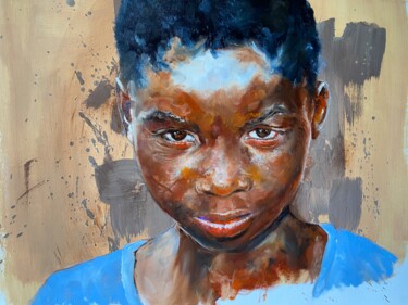 绘画 标题为“Jeunesse du Burkina…” 由Christian Gavots, 原创艺术品, 油