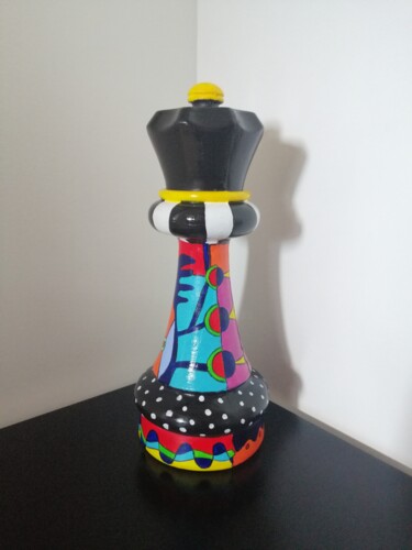 Sculpture intitulée "The queen" par Carole Carpier, Œuvre d'art originale, Acrylique