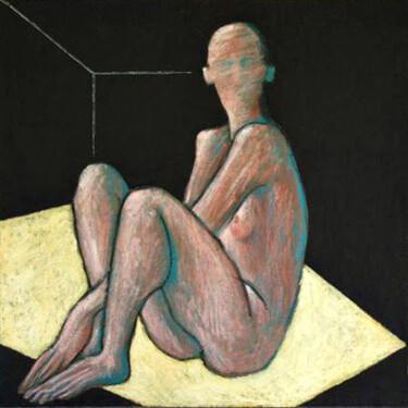 Malerei mit dem Titel "Erinnerung an schön…" von Max Leonhard, Original-Kunstwerk, Pigmente