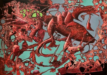 绘画 标题为“Undersea world” 由Natalie Aleksejeva (NatalieVerve), 原创艺术品, 丙烯
