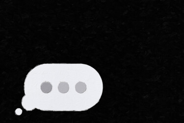 绘画 标题为“Waiting For Text Do…” 由Tony Rubino, 原创艺术品, 丙烯 安装在木质担架架上