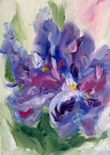 abstraction violet Ζωγραφική με τίτλο "abstraction violet" από Katrin Gergert, Αυθεντικά έργα τέχνης, Ψηφιακή εκτύπωση