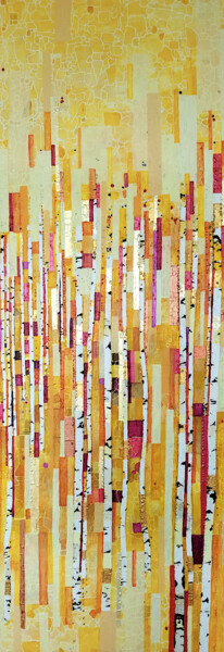 Malerei mit dem Titel "Forêt de boueaux" von Sophie Cantou, Original-Kunstwerk, Acryl Auf Keilrahmen aus Holz montiert