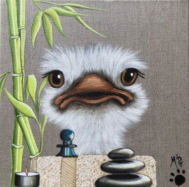 Painting titled "Séance au spa" by M'Do, Original Artwork, Acrylic
