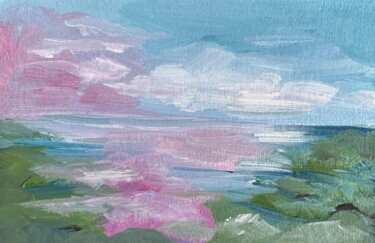 "Abstract Spring Sea" başlıklı Tablo Katrin Gergert tarafından, Orijinal sanat, Petrol