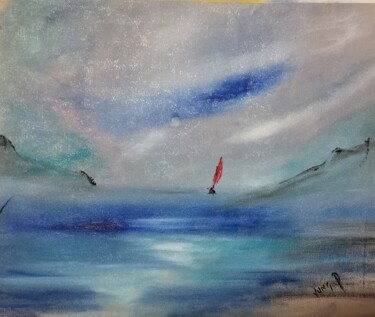 Peinture intitulée "Alone #2022" par Pascal Jung, Œuvre d'art originale, Huile