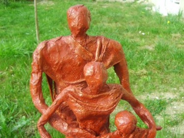 Scultura intitolato "de plus près" da S Eymond Laritaz, Opera d'arte originale