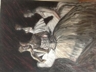 Dessin intitulée "Womens" par Hale Bilek, Œuvre d'art originale, Pastel