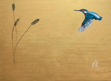 绘画 标题为“Poetry In Motion ~…” 由Laure Bury, 原创艺术品, 油 安装在木质担架架上