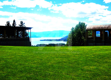 Canada - Grassland facing the Lake Photographie intitulée "Canada - Grassland…" par Clement Tsang, Œuvre d'art originale, Photographie numérique