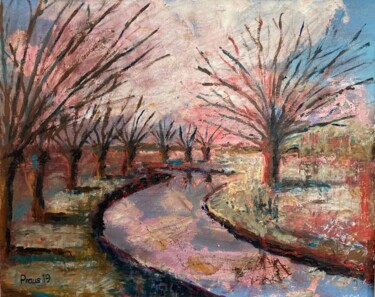Weiden II Peinture intitulée "Weiden II" par Stephan Praus, Œuvre d'art originale, Huile