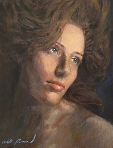 Painting titled "Athena" by William Oxer, Original Artwork, Oil