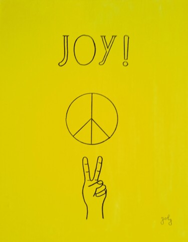 제목이 "peace and love"인 미술작품 Pulsart로, 원작, 아크릴 나무 들것 프레임에 장착됨