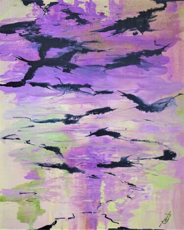 Peinture intitulée "Reflexion des Frühl…" par Natalia Jelusic, Œuvre d'art originale, Acrylique