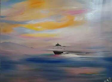 Peinture intitulée "Le Valhalla" par Pascal Jung, Œuvre d'art originale, Huile