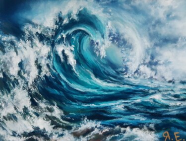 图画 标题为“"WAVE"/"STORM-2" "V…” 由Yana Yeremenko, 原创艺术品, 粉彩