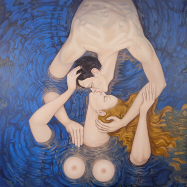 「Animus  Anima」というタイトルの絵画 Frédérique Lecoqによって, オリジナルのアートワーク, アクリル