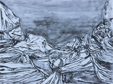 绘画 标题为“Seascape I” 由Nataša Tajnik Stupar, 原创艺术品, 石墨