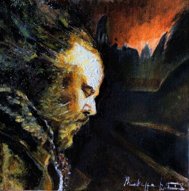 Peinture intitulée "Thomas chez Castel" par Philippe Petit, Œuvre d'art originale, Huile