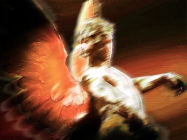 Peinture intitulée "Fire Angel 2" par Tony Rubino, Œuvre d'art originale, Acrylique Monté sur Châssis en bois
