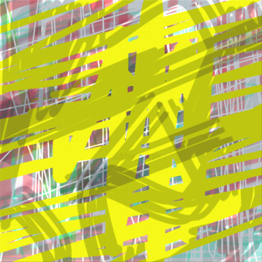 ABSTRACT ART #004 Painting titled "ABSTRACT ART #004" by Diogo Cruz, Original Artwork, Digital Painting Mounted on Wood Panel