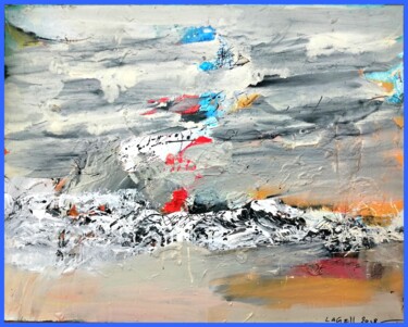 Painting titled "LUEURS D'ESPOIR" by Lagell, Original Artwork, Oil