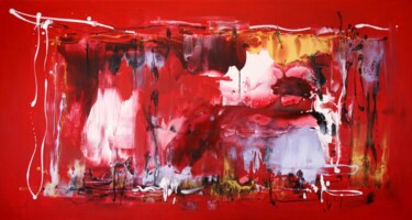 Painting titled "Courage To Love" by Paresh Nrshinga F R S A, Original Artwork, Acrylic Mounted on Wood Stretcher frame