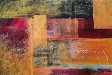 Schilderij getiteld "metallo" door Rizzotti Studioart, Origineel Kunstwerk, Acryl