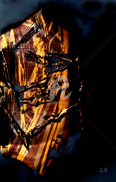 Digital Arts titled "Abstract Porcelain…" by Vincent Litoux, Original Artwork, Photo Montage
