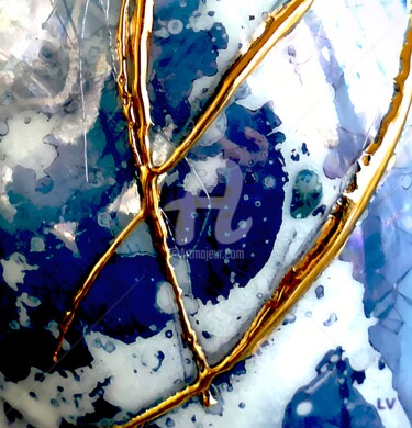 Digital Arts titled "Abstract Porcelain…" by Vincent Litoux, Original Artwork, Photo Montage