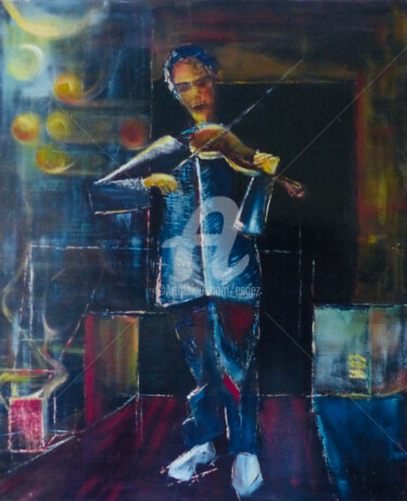 Peinture intitulée "Arpèges" par Esdez, Œuvre d'art originale, Huile Monté sur Châssis en bois
