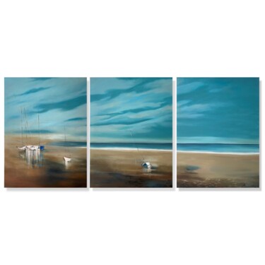 Deep Blue 제목이 "Deep Blue"인 미술작품 Tatiana Hutsul로, 원작, 기름